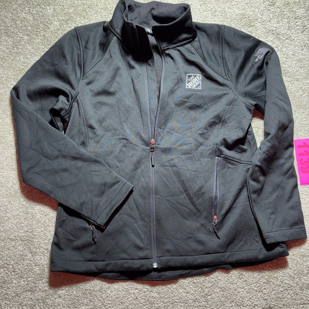Northface‎ women’s sz large windwall black jacket with logo